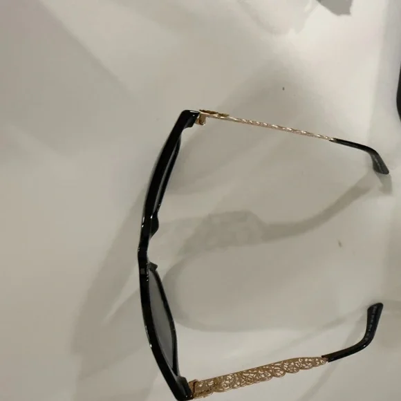 Dolce & Gabbana Sunglasses with Black Frame and Gold Detailing - Picture 5 of 7